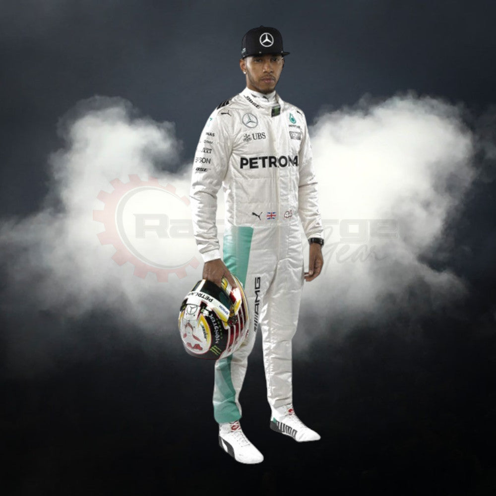 2016 Lewis Hamilton PETRONAS Mercedes F1 Race Suit REPLICA