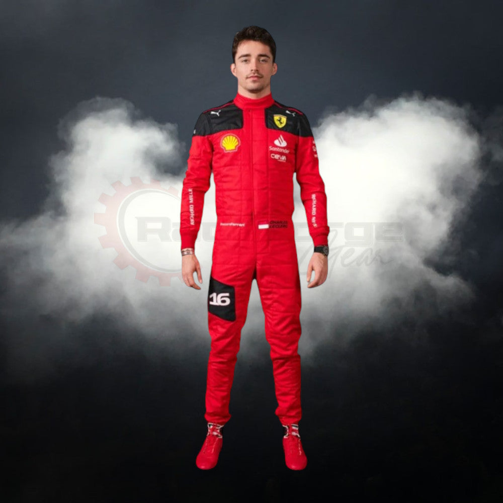 2023 Charles Leclerc Ferrari F1 Race Suit REPLICA