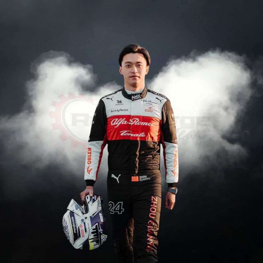 Costume 2022 F1 Race Zhou Guanyu Alfa Romeo