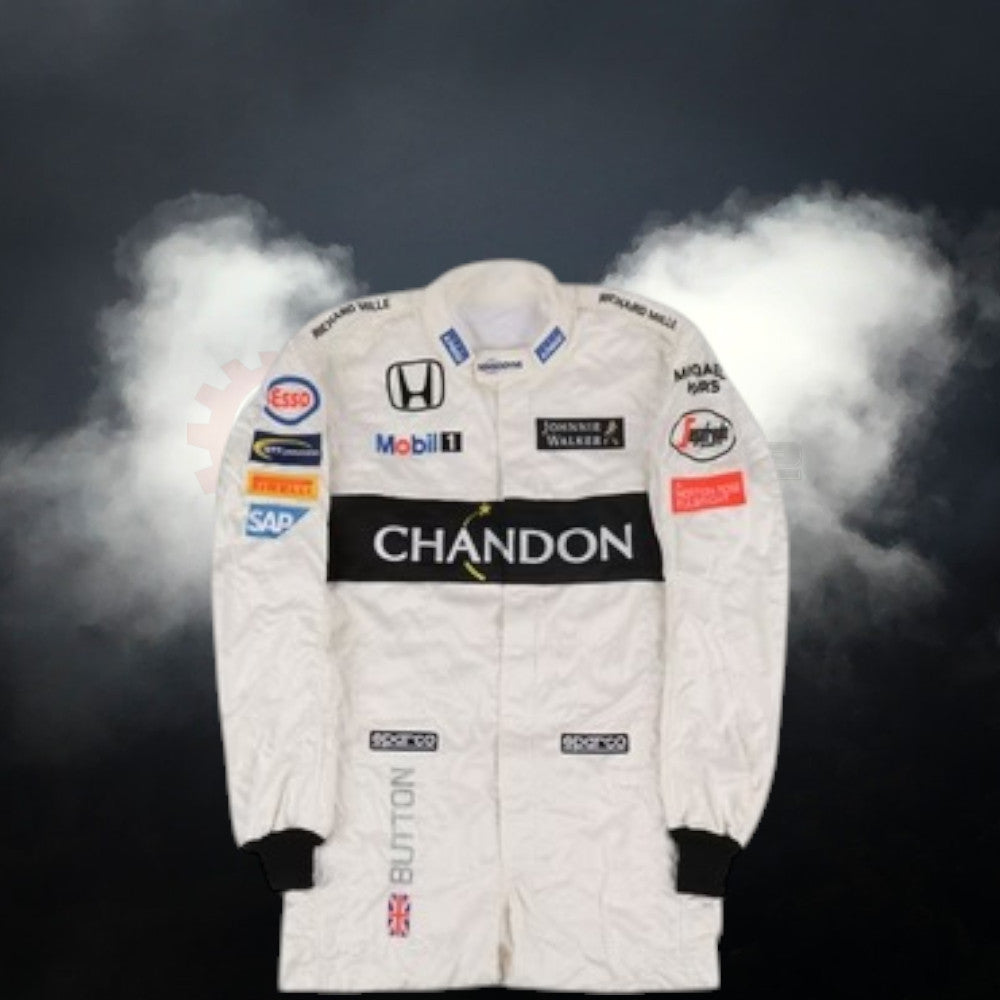 Costume Formual 1 Racing Jenson Button Mclaren 2016