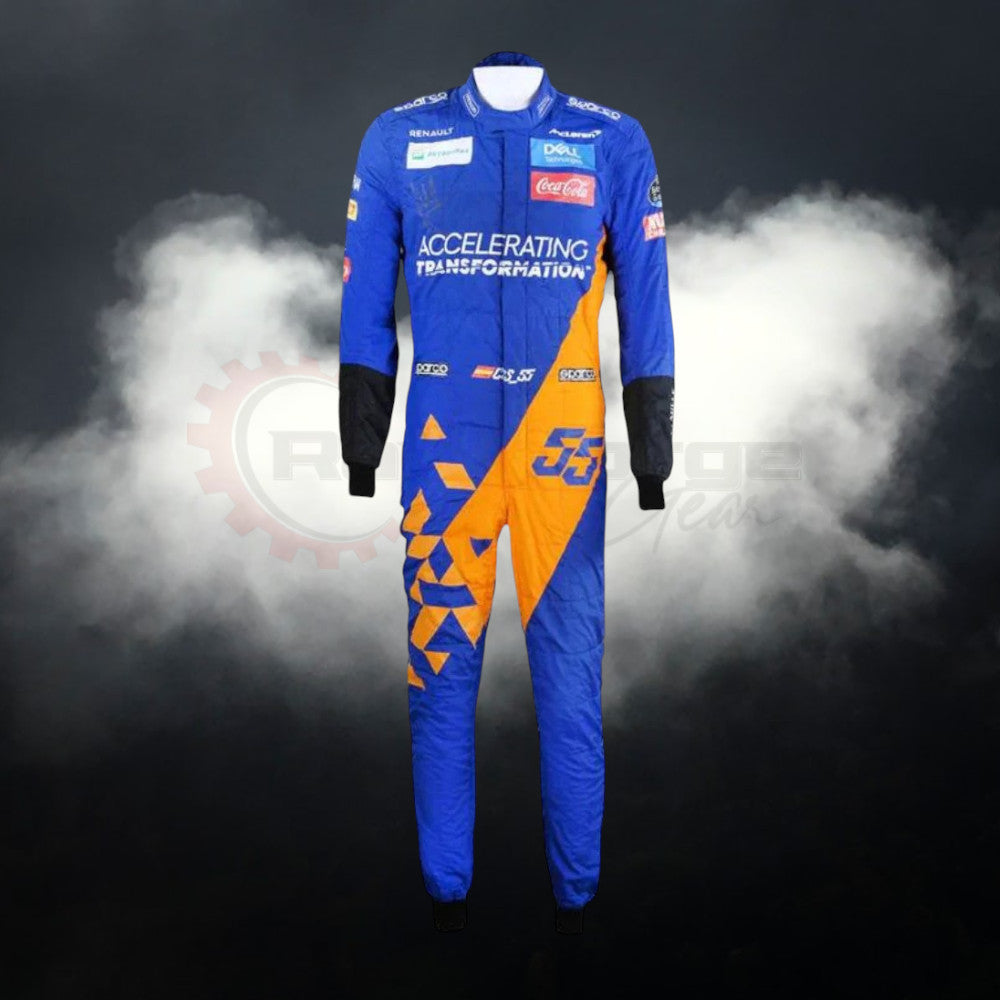 Costume Replica F1 Race Carlos Sainz Mclaren 2019