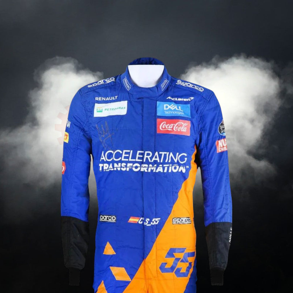 Costume Replica F1 Race Carlos Sainz Mclaren 2019
