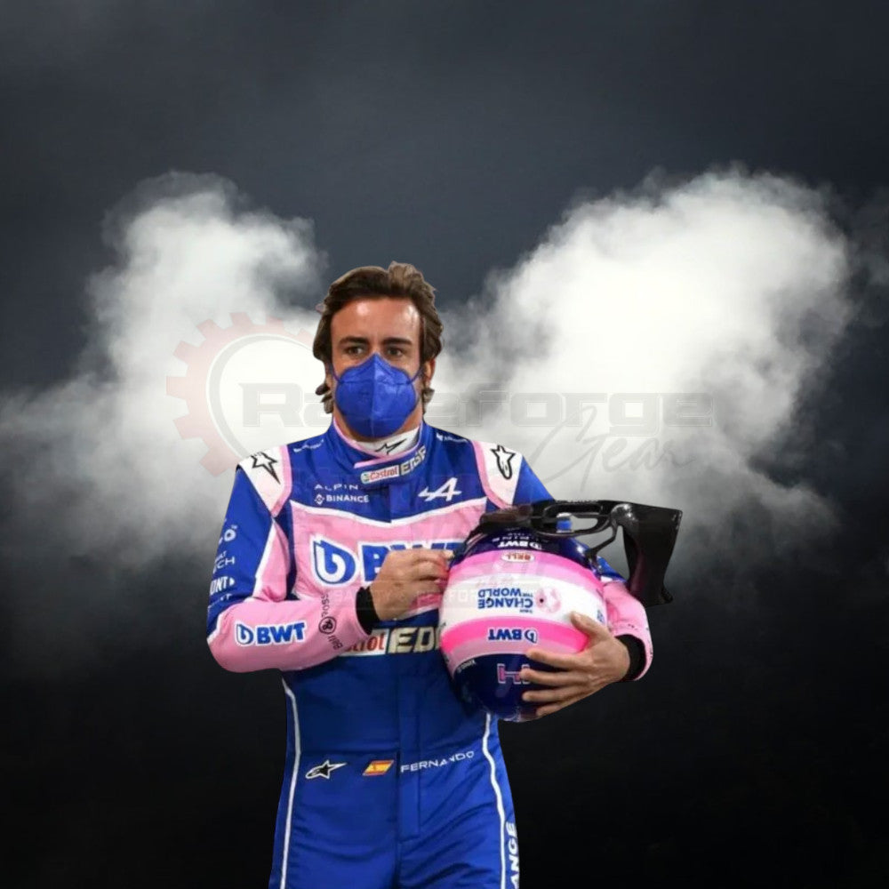 F1 Costume Replica Fernando Alonso Alpine 2022