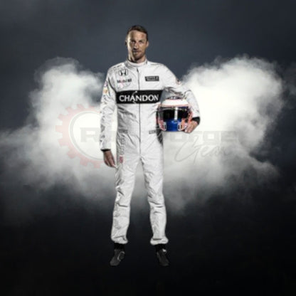 Costume Formual 1 Racing Jenson Button Mclaren 2016